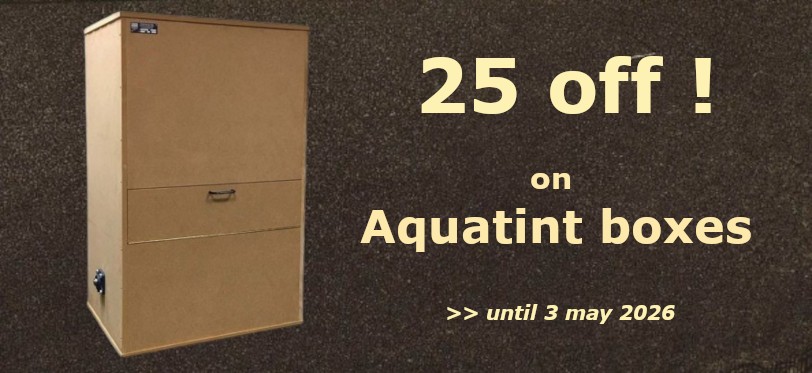 Aquatint boxes are on offer at 25% off until 3 May 2026