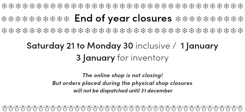 End of year 2024 closures announced