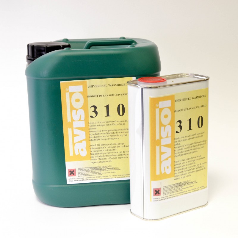 Avisol 310, Nettoyant doux et efficace pour encres, imprimerie, white spirit, nettoyage