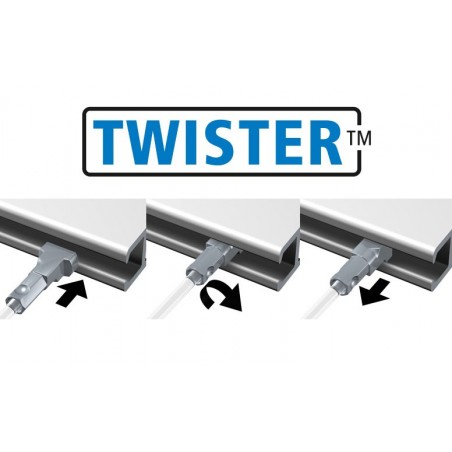 2m transparent perlon wire with Twister system, Discreet, strong, and elegant solution for hanging artworks. 2m transparent perlon wire with Twister system, Discreet, strong, and elegant solution for hanging artworks.