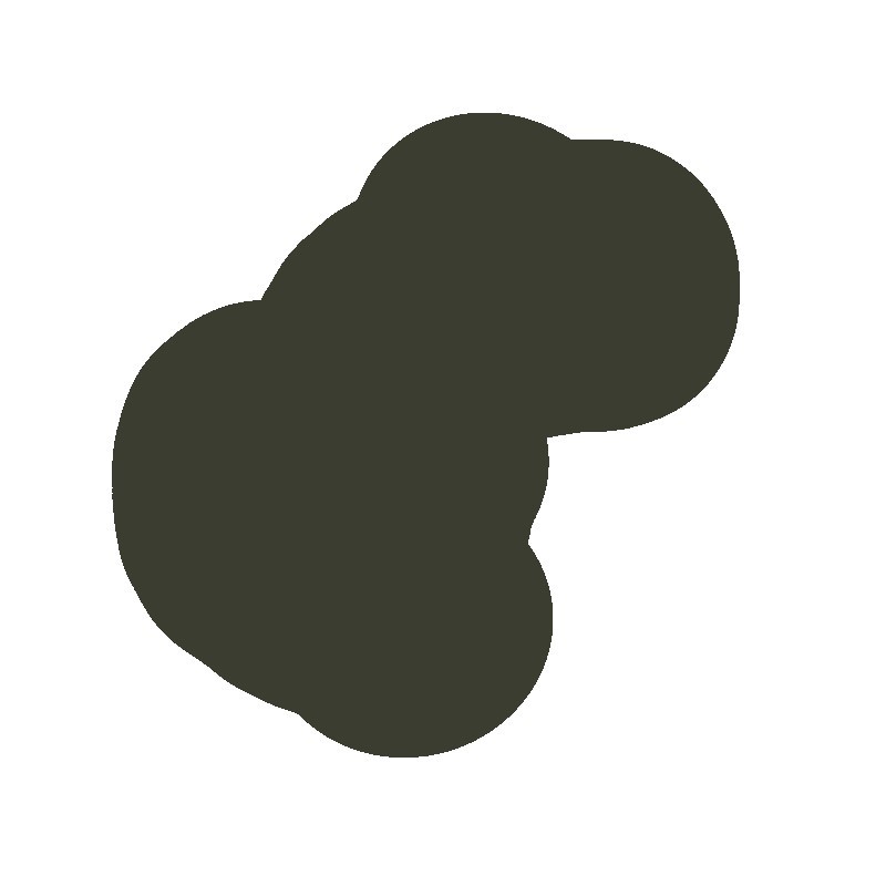 Akua intaglio noir d'os