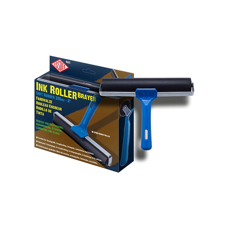 Soft rubber roller (brayer) 20cm