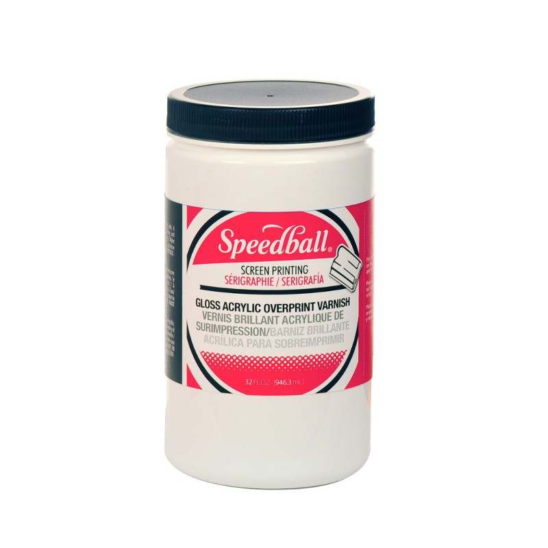 Speedball silkscreen gloss acrylic overprint varnish