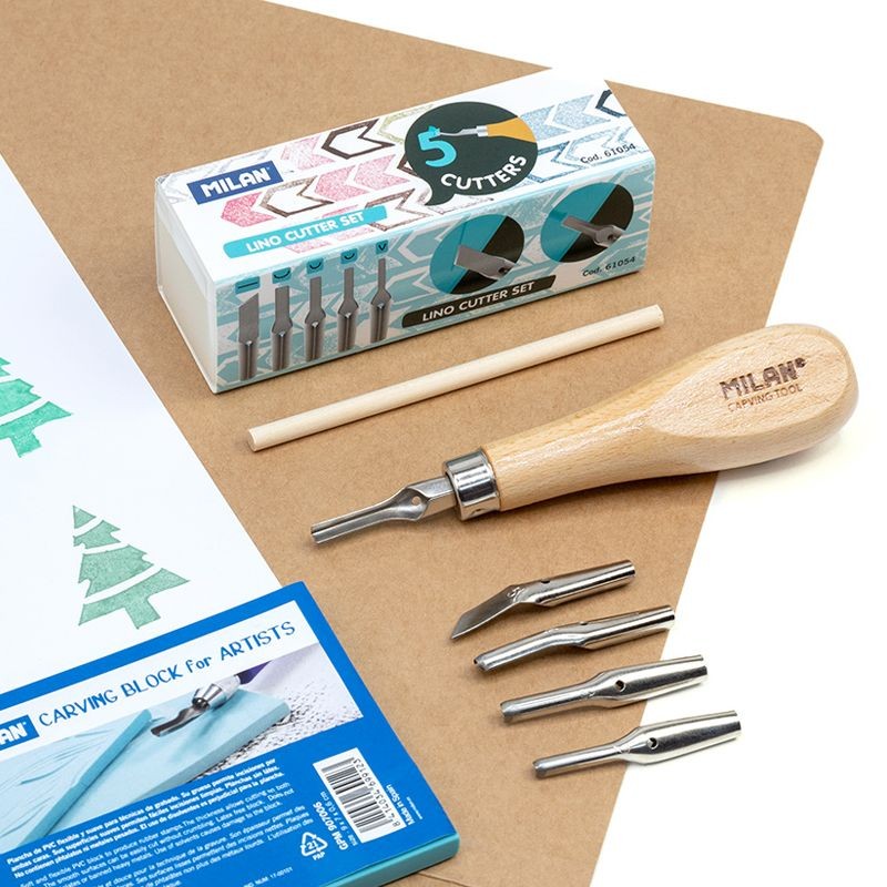 5 blades lino cutter Milan
Gouges lino 5 lames