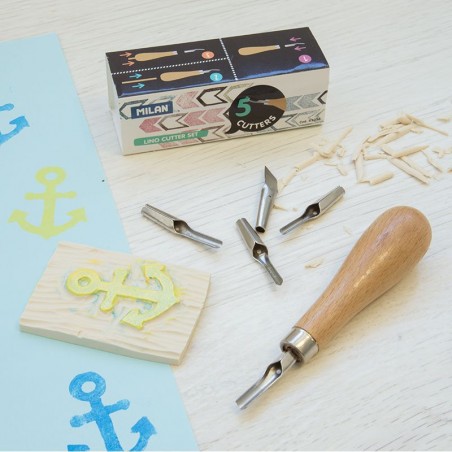 5 blades lino cutter Milan
Gouges lino 5 lames 5 blades lino cutter Milan
Gouges lino 5 lames