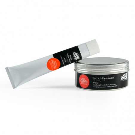 Joop Stoop intaglio ink, Gutenberg, oil-based. 60ml tube and 200ml tin