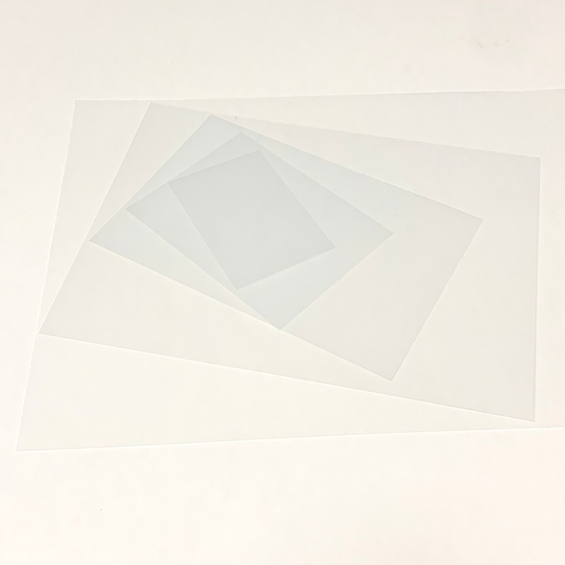 Plastic plate, plexiglass,  for etching, intaglio, for drypoint, pour gravurburin, polmer film, carborundum, drawing, monotype