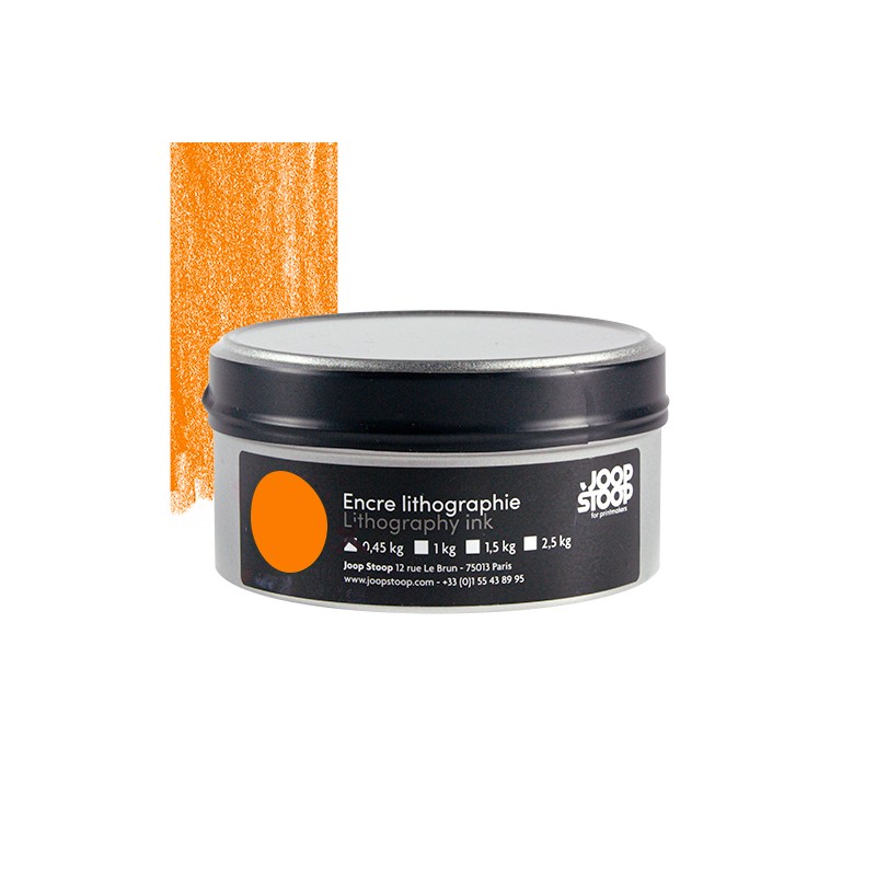 Lithography ink orange Joop Stoop
Litho, printmaking ink