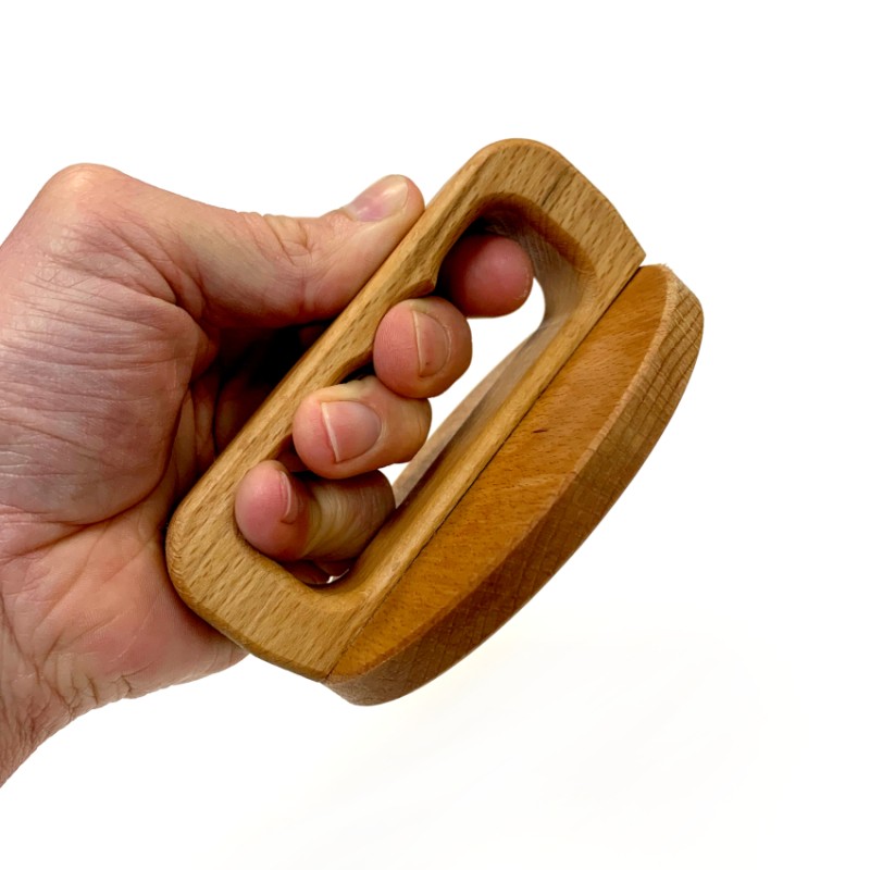 Référence Woodzilla: Printmaking baren (spherical disc) et Printmaking baren (flat disc) Ce baren est fabriqué en bois de hêtre.