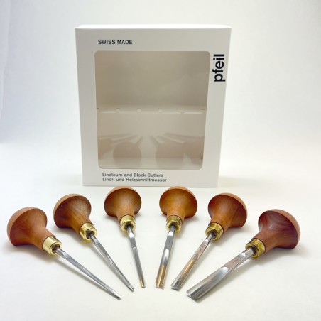 Pfeil gouges set LSB for linocutting and woodcutting