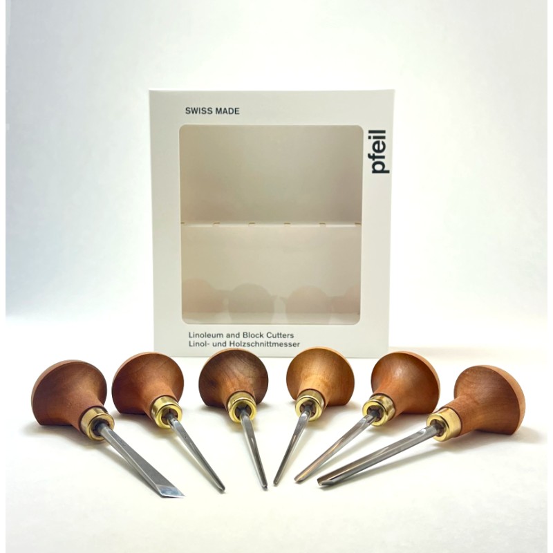 Set of Pfeil gouges for wood and lino cutting
