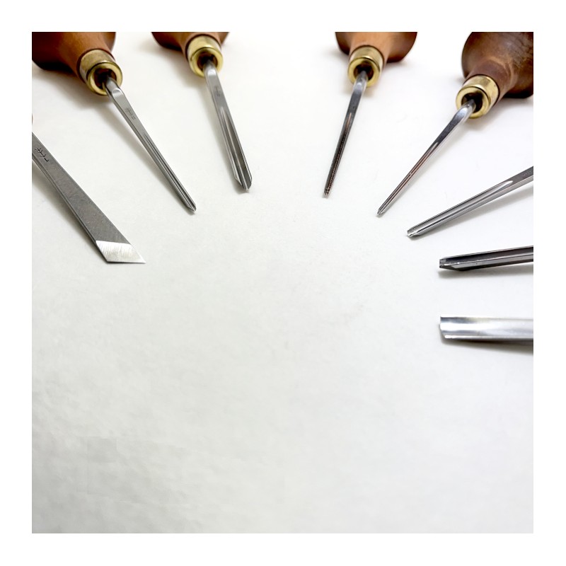 Set of Pfeil LSL Deluxe gouges - wood & lino cutting