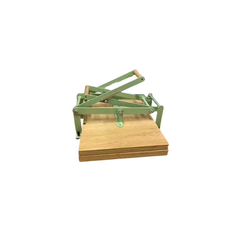 Presse à levier bois et lino Woodzilla - vert pastel (menthe)