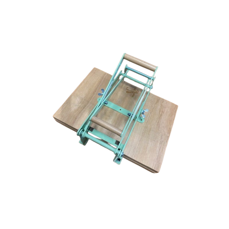 Presse à levier bois et lino Woodzilla - vert pastel (menthe)