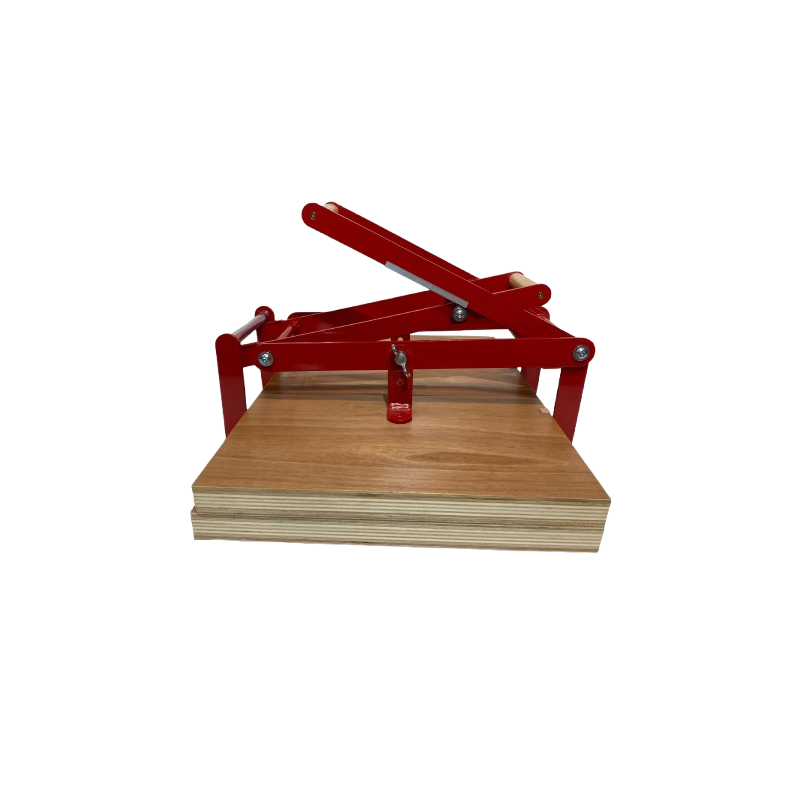 Presse à levier bois et lino Woodzilla - rouge