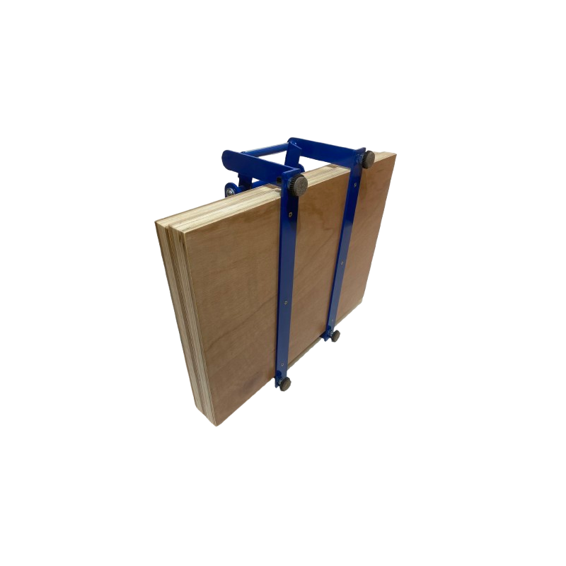 Presse à levier bois et lino Woodzilla - bleu