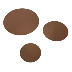 Round unpolished copper plate