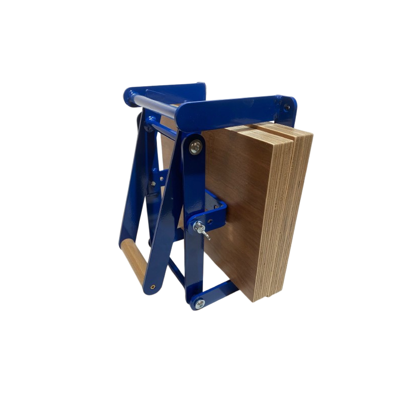 Presse à levier bois et lino Woodzilla A4 - bleu