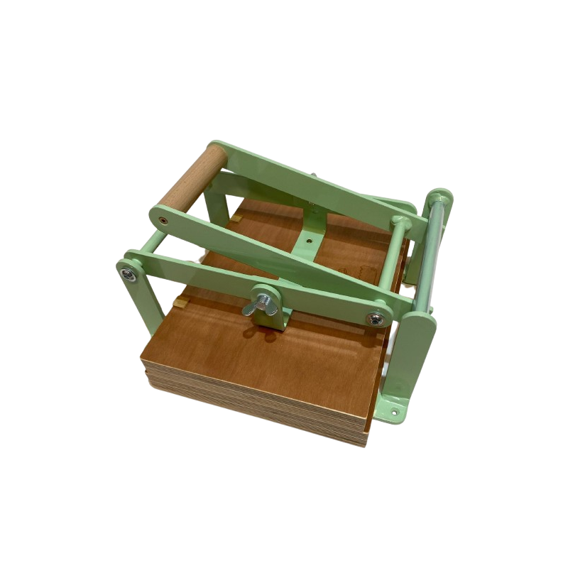 Presse à levier bois et lino Woodzilla A4 - menthe