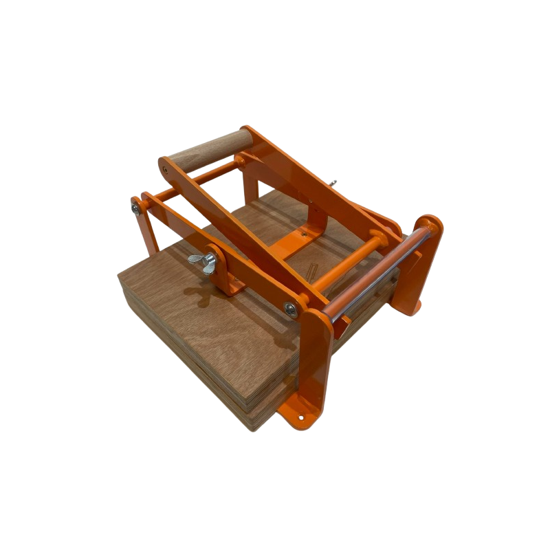 Presse à levier bois et lino Woodzilla A4 - orange