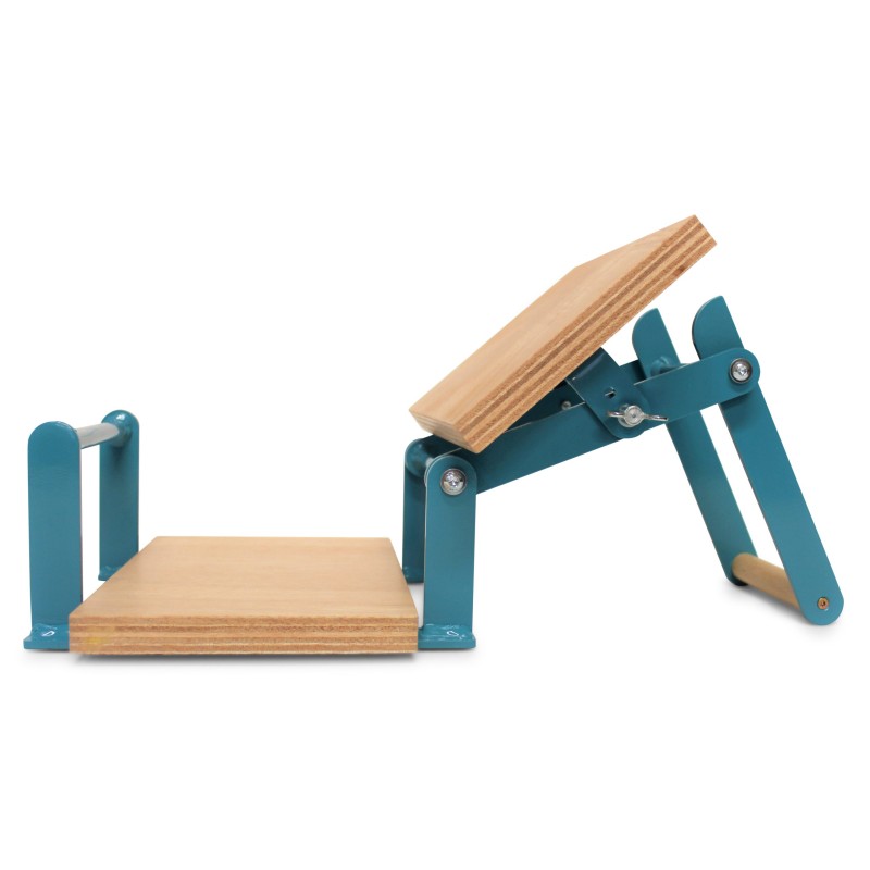 Woodzilla A5 press for lino and woodcut - turquoise