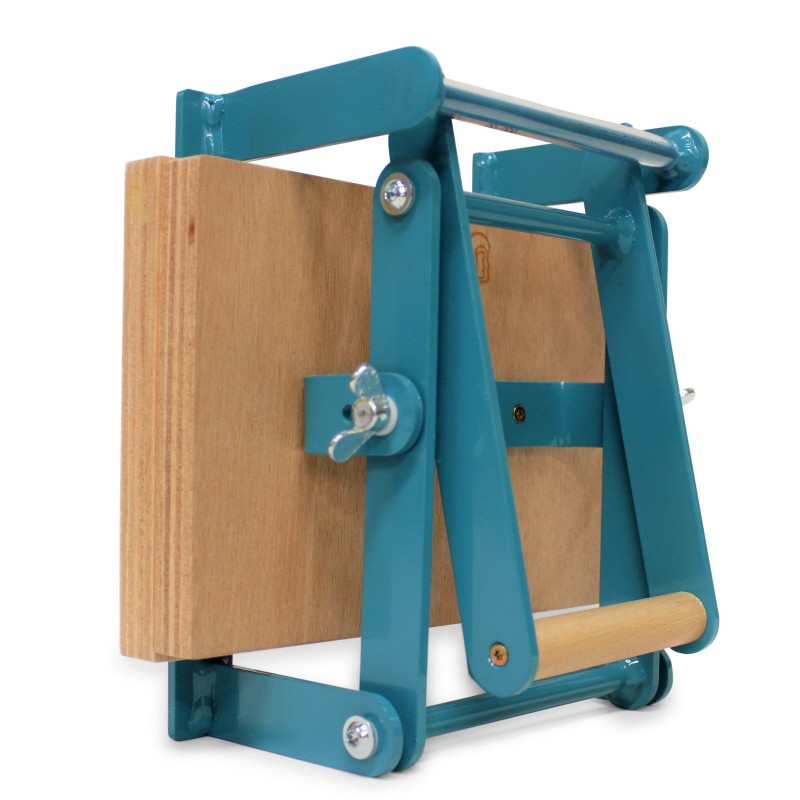 Woodzilla A5 press for lino and woodcut - turquoise