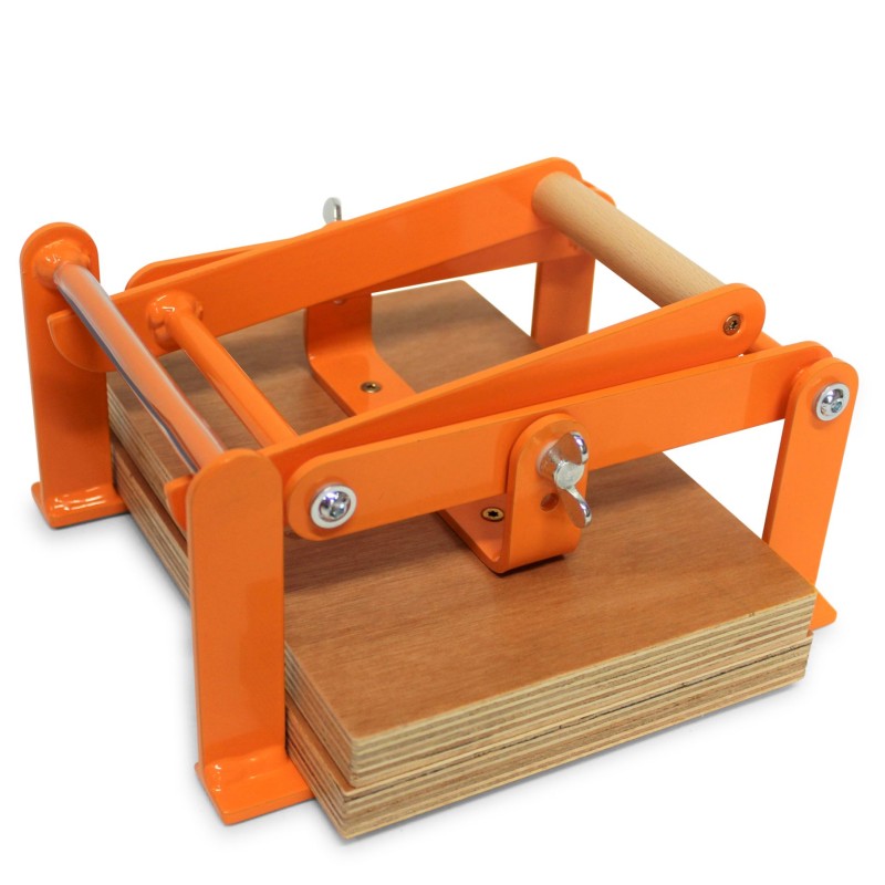 Woodzilla A5 press for lino and woodcut - orange