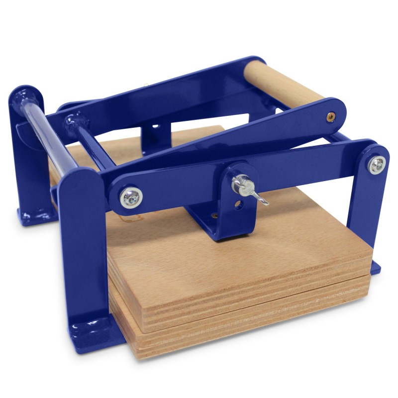 Woodzilla A5 press for lino and woodcut - blue