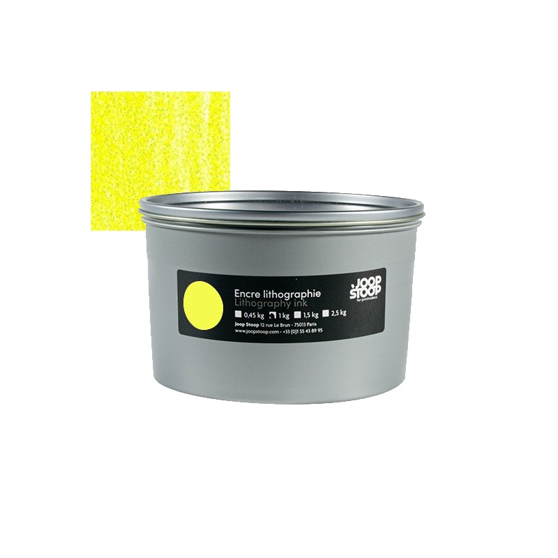 Encre lithographie Joop Stoop jaune citron