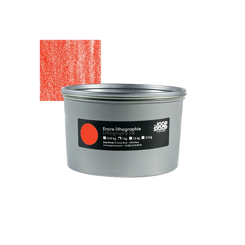 Joop Stoop litho ink vermillion