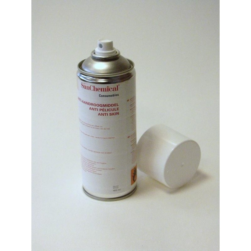 Prevents dry skin on oil-based inks without affecting ink quality. spary, anti skin, bottle, dry , conservation ink