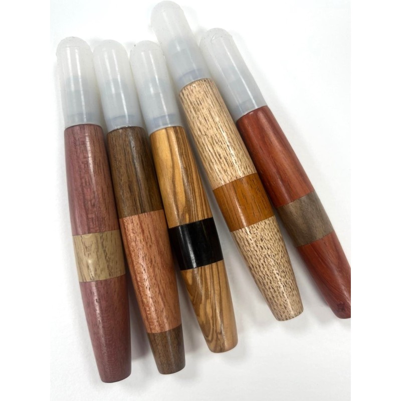 Embout  et manche roulette interchangeabe Matthieu coulanges, pour travail hachure. Manches bois précieux