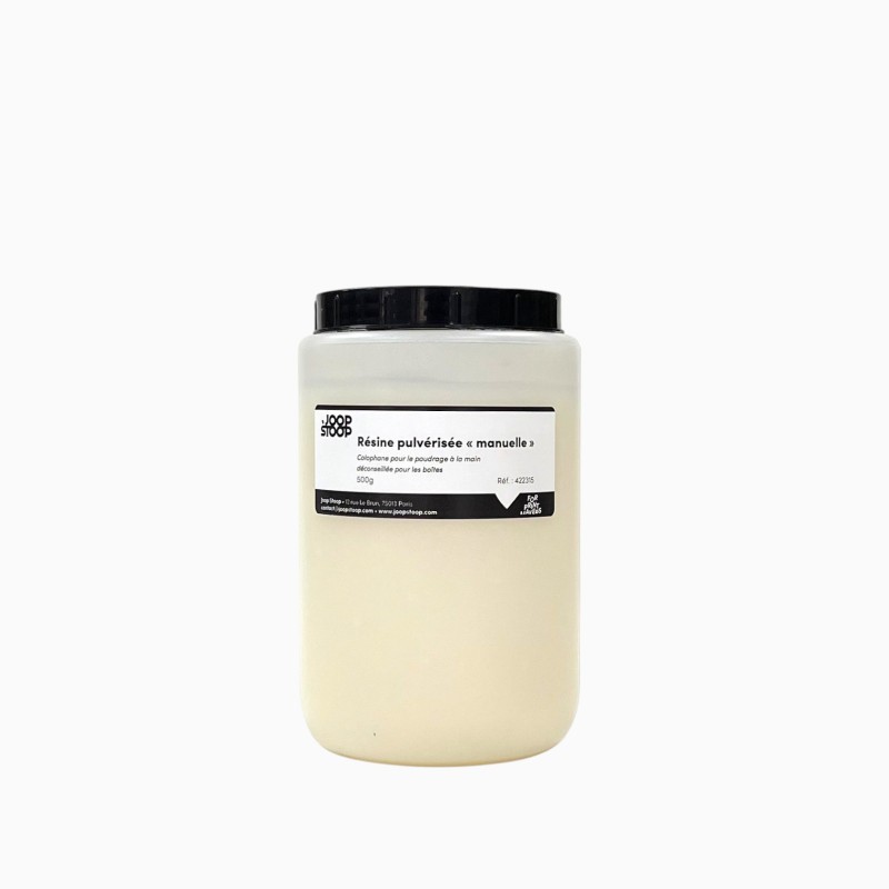 Pulverised rosin for ‘manual’ aquatint