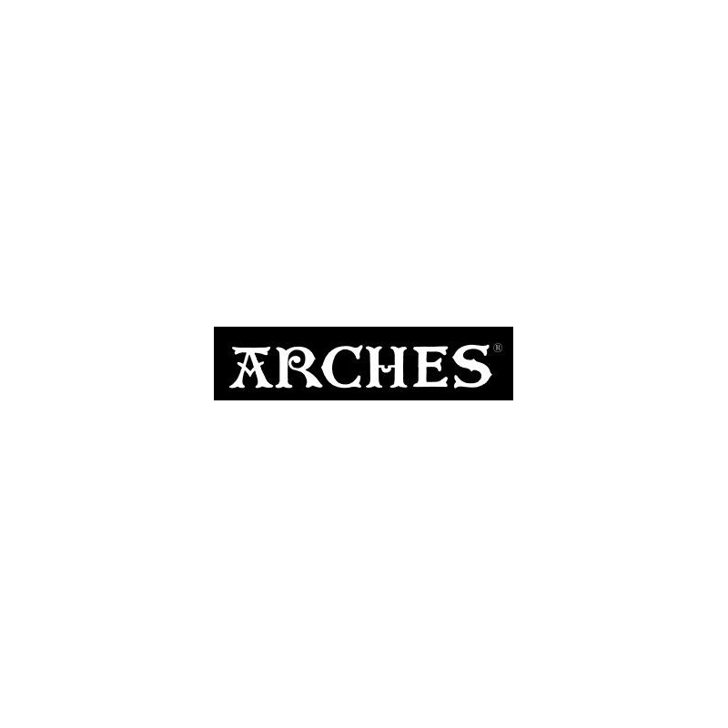 Papier Vélin d’Arches 250g/m² – logo, 100 % coton, filigrané Arches France, bords frangés, blanc nature