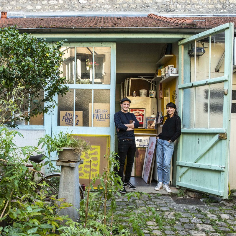 Stage initiation à la sérigraphie à l'atelier Fwells - 75013 - Joop Stoop