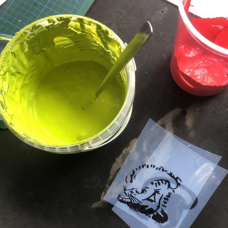 Stage initiation à la sérigraphie à l'atelier Fwells - 75013 - Joop Stoop, 12 rue le brun Paris 75013 pintmaking