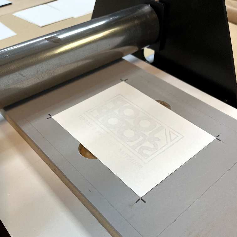 linogravure imprimee sur presse gravure taille-douce