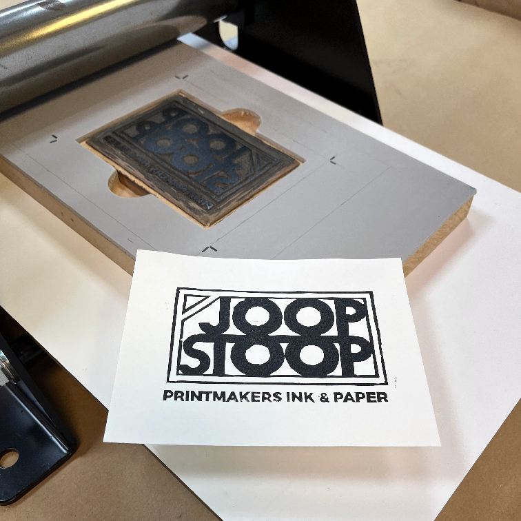 linogravure imprimee sur presse gravure taille-douce