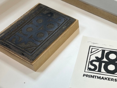 Impression lino sur presse taille-douce